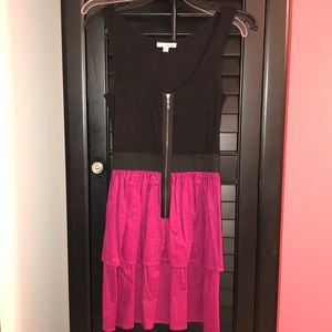 Hot Pink / Purple & Black Dress